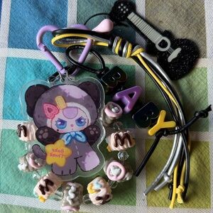 🎸 BABY THREE LOVE TIME BAG CHARM SERIES 🎸 NWT 🎸